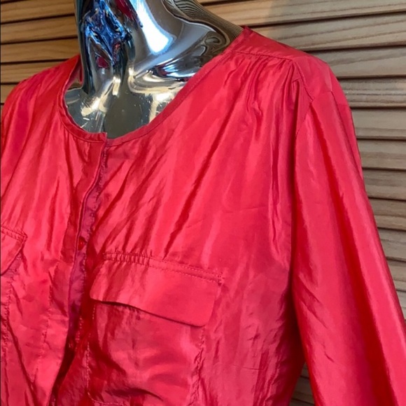 Gap Designed and Crafted Red Button Up Blouse - Picture 3 of 5